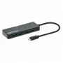 Manhattan USB-C Dock/Hub, 7 prievadai USB-A, 5 Gbps (USB 3.2 Gen1), juodas