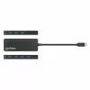 Manhattan USB-C Dock/Hub, 7 prievadai USB-A, 5 Gbps (USB 3.2 Gen1), juodas