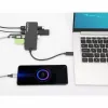 Manhattan USB-C Dock/Hub, 7 prievadai USB-A, 5 Gbps (USB 3.2 Gen1), juodas