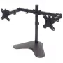 Manhattan Dual Desk Mount dvigubas monitorių stovas (Full Motion), laisvai pastatomas, ekranams 10-27 inch, VESA 75x75 ir 100x100mm, max 8kg (kiekvienam), juodas
