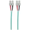 Intellinet Fiber Optic Patch Cable OM3 SC/SC 5m Aqua Duplex Multimode 50/125 µm LSZH