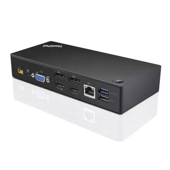 Lenovo 40A90090EU dokų stotelė / prievadų replikatorius Laidinis USB 3.2 Gen 1 (3.1 Gen 1) Type-C Juoda