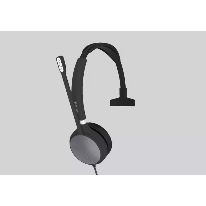 Yealink UH36 Mono ausinės laidinės ant ausies USB Type-A juodos, sidabrinės