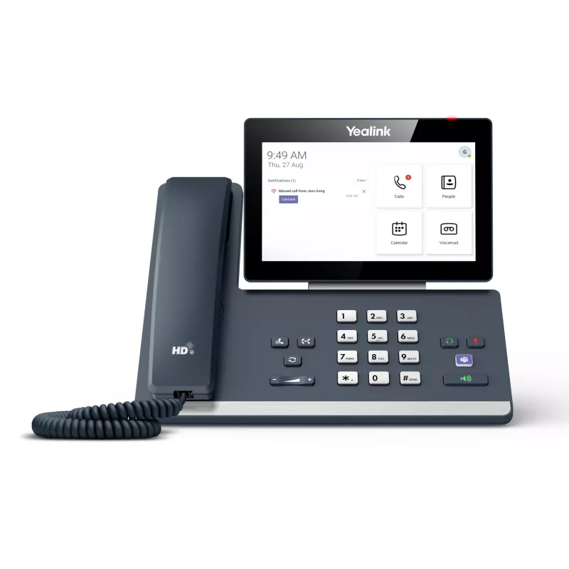 Yealink MP58 Microsoft Teams Edition IP telefonas, pilkas, su laidiniu rageliu, Android, Microsoft Teams