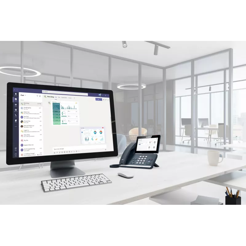 Yealink MP58 Microsoft Teams Edition IP telefonas, pilkas, su laidiniu rageliu, Android, Microsoft Teams
