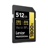 „Lexar Professional 1800x 512 GB SDXC UHS-II“ atminties kortelė