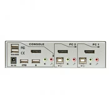 Lindy 2 Portų KVM Jungiklis Pro USB 2.0, DisplayPort 1.2 su TTU