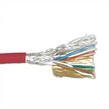 Pataisos laidas ACT CAT6 S/FTP PVC vytas raudonas 305 m