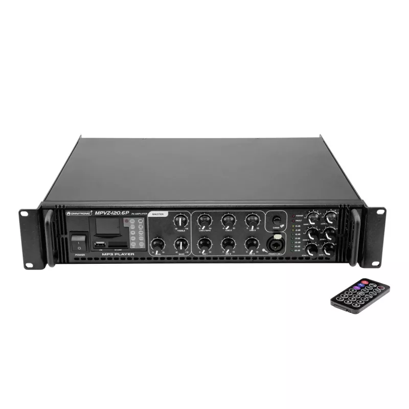 Garso stiprintuvas Omnitronic MPVZ-120.6P ELA, 19 inch, scena/pastatas