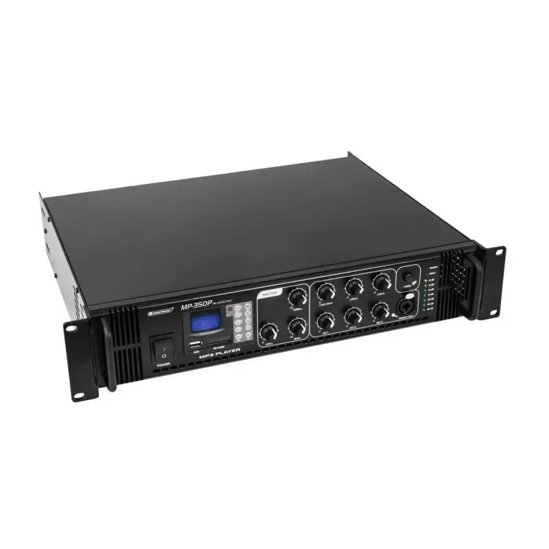 Audio stiprintuvas Omnitronic 80709645 Scenos/garso sistemoms Juodas