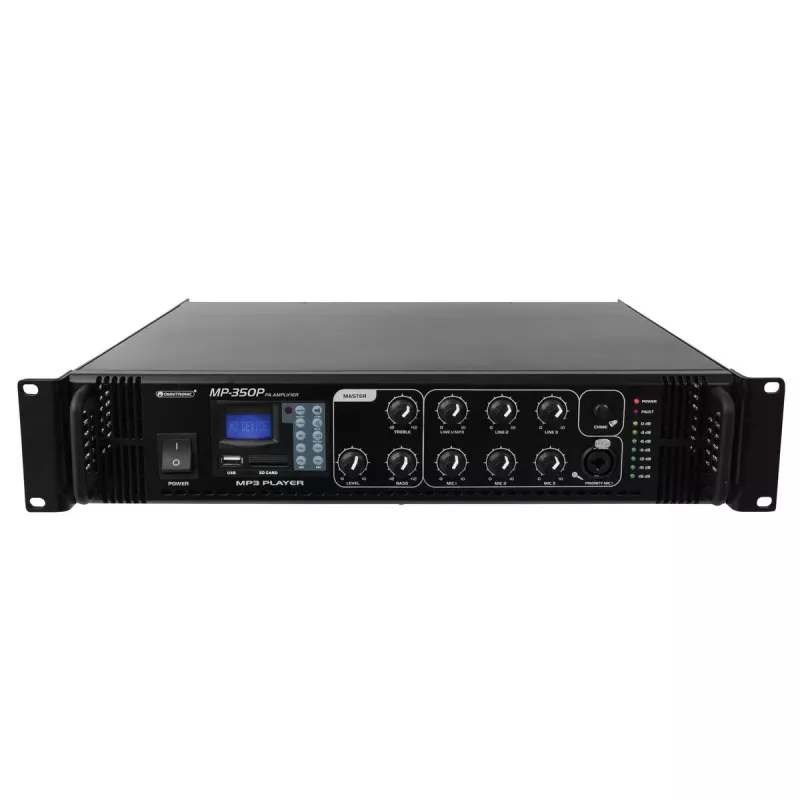 Audio stiprintuvas Omnitronic 80709645 Scenos/garso sistemoms Juodas
