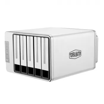 TerraMaster F5-422 NAS/serveris Stalinis Intel® Celeron® J3455 4 GB DDR3 0 TB Pilka