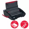 GBC WireBind® WB15E elektrinė rišimo mašina, vielinis rišimas, elektrinė, 125 lapų, juoda, raudona