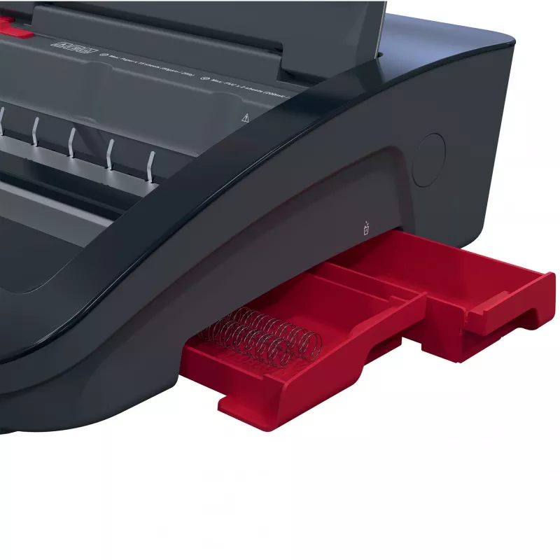 GBC WireBind® WB15E elektrinė rišimo mašina, vielinis rišimas, elektrinė, 125 lapų, juoda, raudona