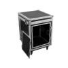 Transportinė dėžė Flight case Roadinger 3010999N, fanera, juoda sidabrinė, 27,4 kg