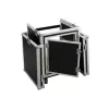 Transportinė dėžė Flight case Roadinger 3010999N, fanera, juoda sidabrinė, 27,4 kg
