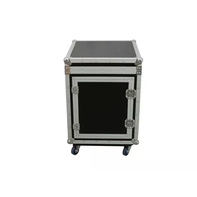 Transportinė dėžė Flight case Roadinger 3010999N, fanera, juoda sidabrinė, 27,4 kg