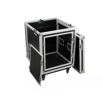 Transportinė dėžė Flight case Roadinger 3010999N, fanera, juoda sidabrinė, 27,4 kg