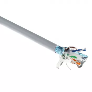 ACT CAT6A F/UTP kietojo suvijo kabelis, PVC, AWG 23, CPR: B2ca, 500 m
