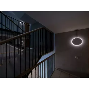 Lubinis šviestuvas Steinel RS PRO R20 plus SC, apvalus, LED integruotas 15.86 W, baltas, 350×55 mm, judesio jutiklis