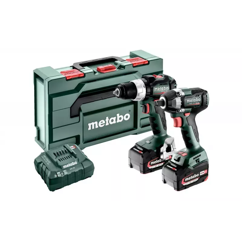 Atsuktuvinis suktuvas Metabo SET 2.9.3 18V 2100 RPM juoda, žalia, raudona