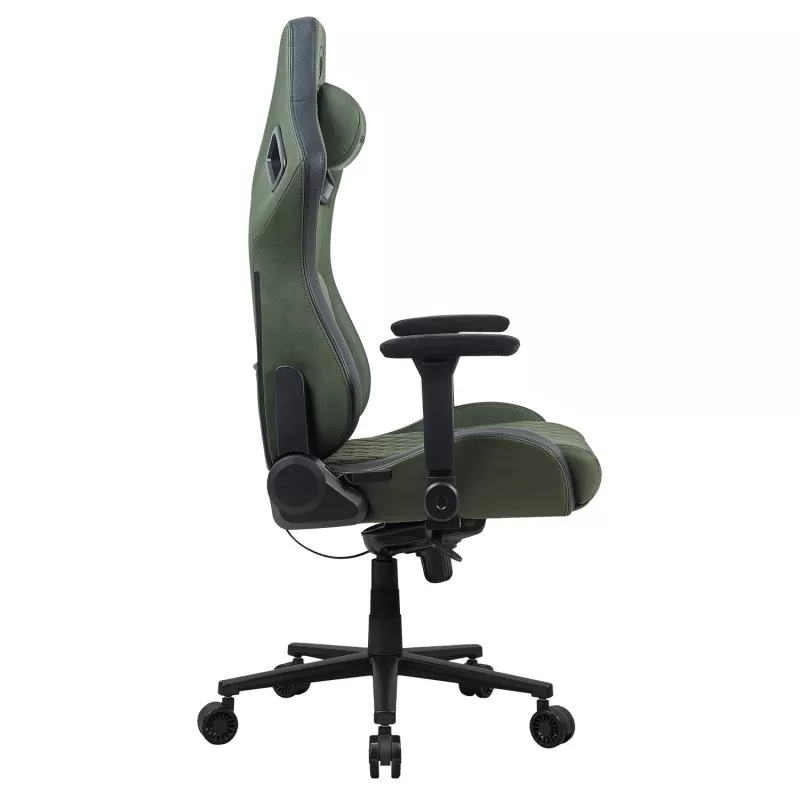 Universali žaidimų kėdė Cougar DEFENSOR S ARMY GREEN F – medžiaginis apmušalas, 150 kg, W 760 × D 690 mm, H 129,5–137 cm