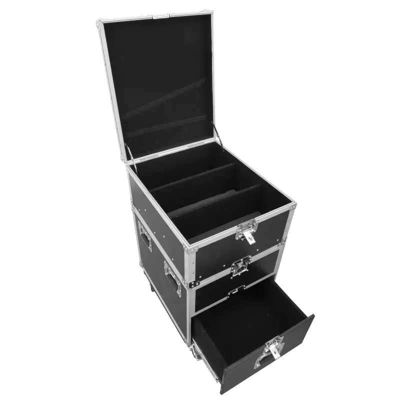 Transportinė dėžė Roadinger 30126430 Fanera 38 kg Juoda Sidabrinė