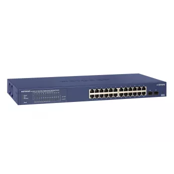 NETGEAR GS724TP valdomas L2/L3/L4 Gigabit Ethernet (10/100/1000) Power over Ethernet (PoE) 1U juodas, pilkas