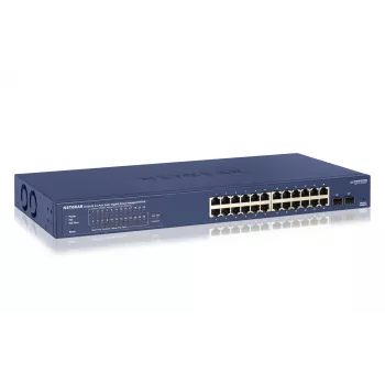 NETGEAR GS724TP valdomas L2/L3/L4 Gigabit Ethernet (10/100/1000) Power over Ethernet (PoE) 1U juodas, pilkas