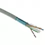ACT Cat 6 F/UTP kietos vielos montavimo kabelis, PVC, CPR euroklasė ECA, 24 AWG, pilka, 500 m
