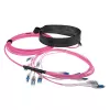ACT 45 m daugiagyslis 50/125 OM4 preterm pluoštinis kabelis 24F LC Polarity Twist