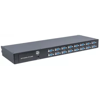 Intellinet modulinis 16 prievadų VGA KVM jungiklis, skirtas naudoti su gaminiais 507622, 507738, 507981, 507998, 508025, 508032, 508049 ir 508056