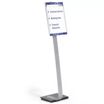 Informacinis stovas Durable 481323 A3 akrilinis sidabrinis