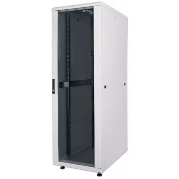 Intellinet 19 inch tinklo spinta - laisvai pastatoma, 26U, 600x600 mm (plotis x gylis), pilka, plokščia pakuotė, maks. 1500 kg, kelių taškų durų spyna, po vieną spyną kiekviename šoniniame skydelyje, naudingas gylis 123–373 mm, IP20, stelažas, plienas