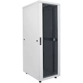 Intellinet 19 inch tinklo spinta - laisvai pastatoma, 26U, 600x600 mm (plotis x gylis), pilka, plokščia pakuotė, maks. 1500 kg, kelių taškų durų spyna, po vieną spyną kiekviename šoniniame skydelyje, naudingas gylis 123–373 mm, IP20, stelažas, plienas
