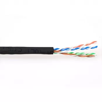 Pataisos laidas ACT CAT6A U/UTP PVC 305m Juodas