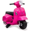 Elektrinis važinėjamas motoroleris Jamara Vespa Mini, 4 ratai, nuo 1,6 m., LED šviesos, juoda/rožinė