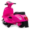 Elektrinis važinėjamas motoroleris Jamara Vespa Mini, 4 ratai, nuo 1,6 m., LED šviesos, juoda/rožinė