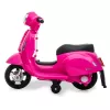 Elektrinis važinėjamas motoroleris Jamara Vespa Mini, 4 ratai, nuo 1,6 m., LED šviesos, juoda/rožinė