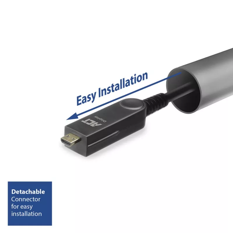 ACT Active Optical Cable DisplayPort 1.4 8K 30 m su atjungiamu jungtimi