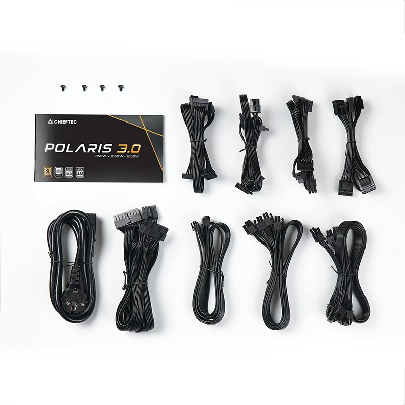 Chieftec Polaris 3.0 1050W maitinimo blokas 20+4 pin ATX ATX juodas