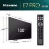 Hisense 100E77NQ PRO 254 cm (100 col.) 4K Ultra HD išmanusis televizorius QLED, Wi-Fi, juodas, 500 cd/m²