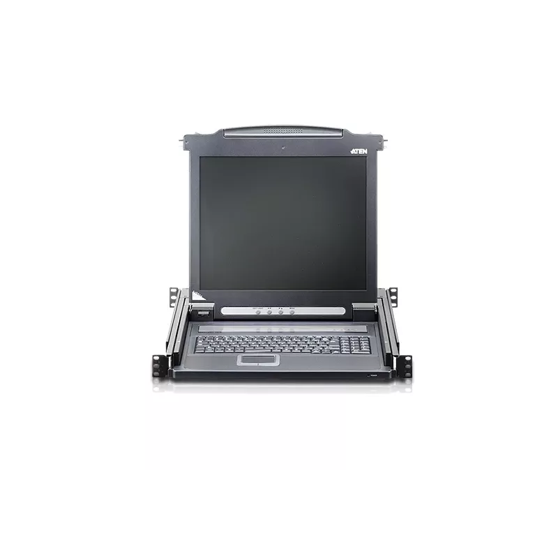 ATEN CL1000N KVM konsolė su LCD, PS/2, 19 colių, 1U, juoda