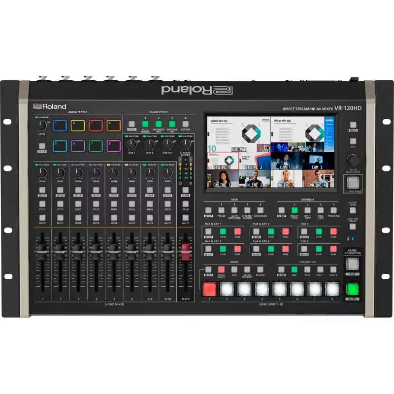 Mikšeris Roland VR-120HD 42 kanalai 24 bit 48 kHz juodas