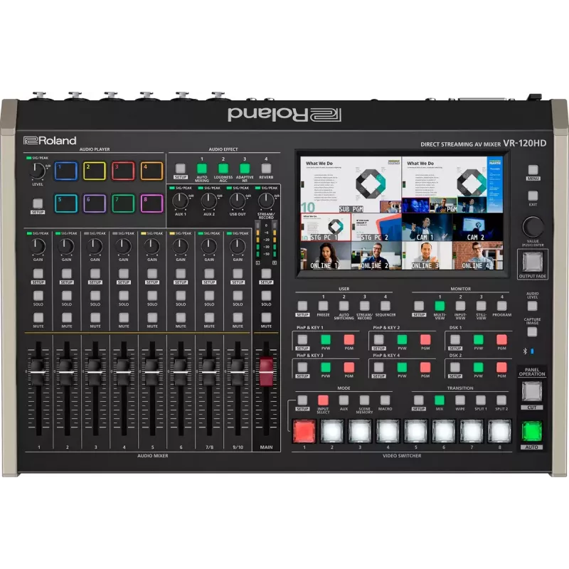 Mikšeris Roland VR-120HD 42 kanalai 24 bit 48 kHz juodas