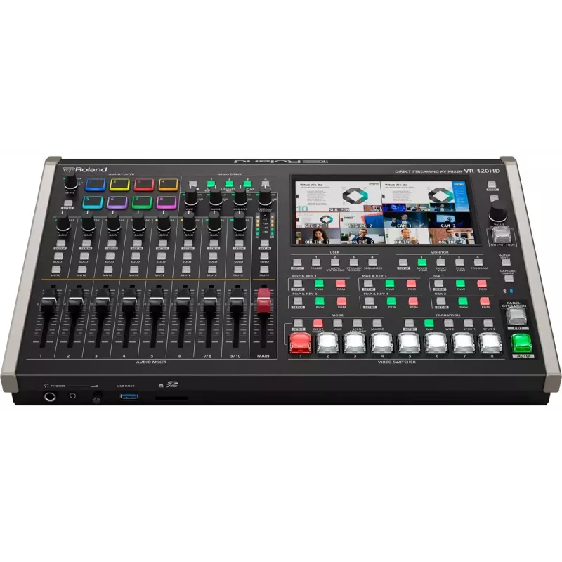 Mikšeris Roland VR-120HD 42 kanalai 24 bit 48 kHz juodas