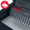 GBC CombBind® CB25 Rankinė įrišimo mašina, kombinuota, 25 lapų perforavimas, 390 lapų įrišimas, juoda/raudona
