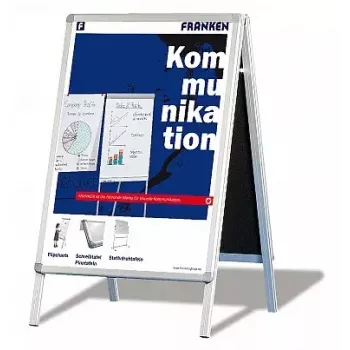 Skelbimų lenta patalpoms Franken BSA1 sidabrinė