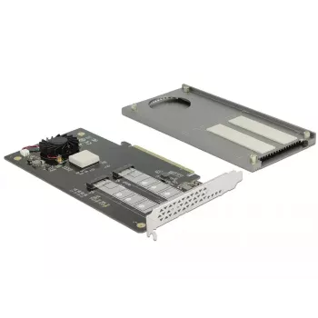 DeLOCK 89961 PCIe kortelė su dviem M.2 lizdais NVMe/SATA SSD