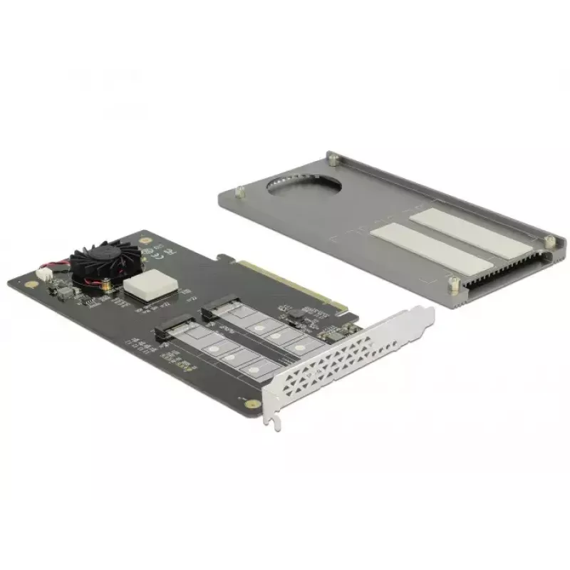 DeLOCK 89961 PCIe kortelė su dviem M.2 lizdais NVMe/SATA SSD